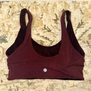 lululemon athletica Women's Burgundy Sports Bra